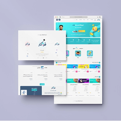 farakar website first page mockup